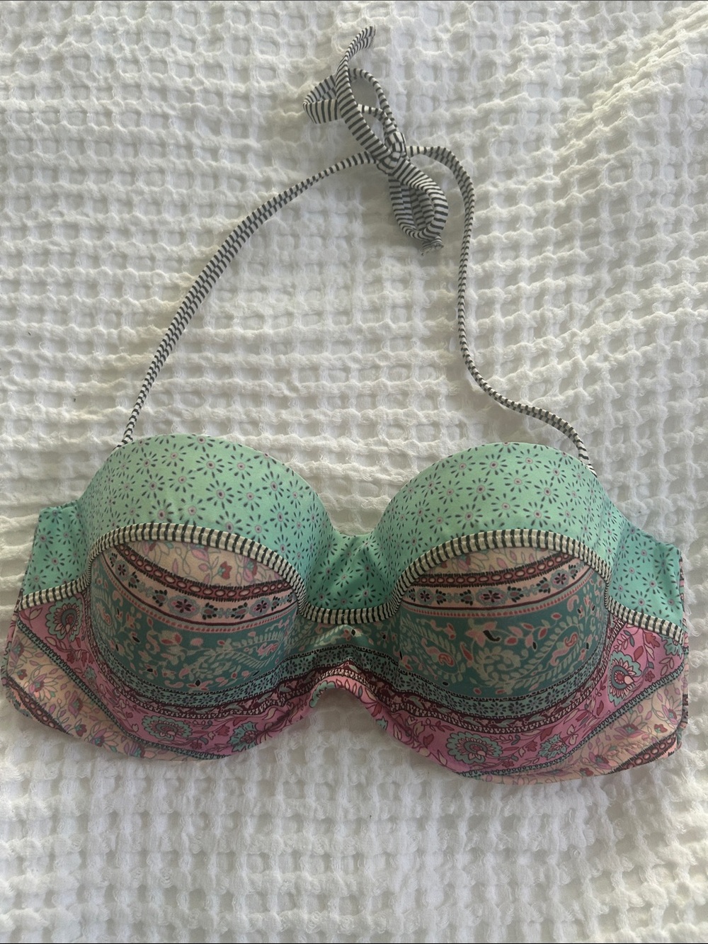 Shade & Shore from Target Bikini Swim Top Sz 36D Removable Straps Underwire